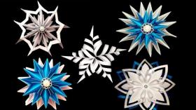 ТОП 5 СНЕЖИНКИ ИЗ БУМАГИ Поделки на Новый Год своими руками