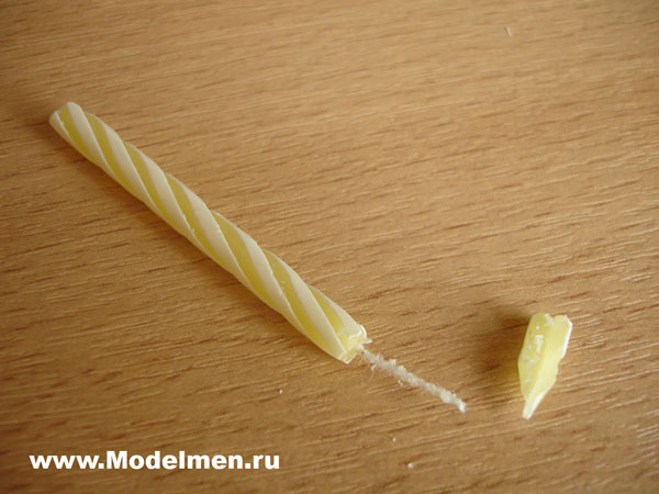 Пасхальная свечка из яйца Пасхальная свечка из яйца