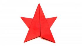 Звезда из бумаги к Дню Победы 9 мая